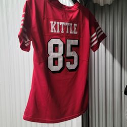 Kids Authentic NFL Stitched San Francisco George Kittle Jersey