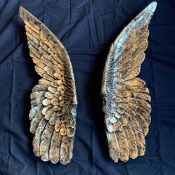 Angel wings set wall art
