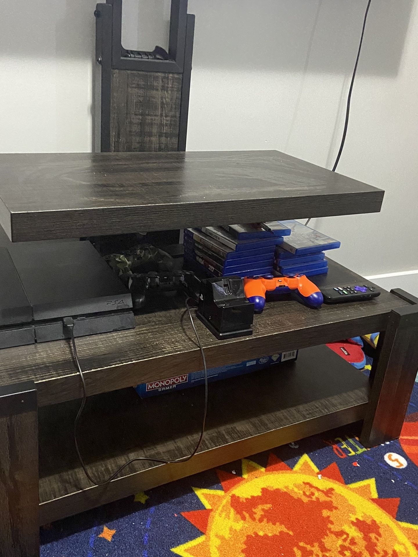 Grey Weathered Tv Stand