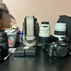 Canon Rebel T7 w/ Accessories