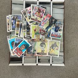 Huge box of Football cards 2012-2015 Topps Chrome 