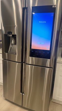 $250 - Samsung - Family Hub 2.0 28.0 Cu. Ft. 4-Door Flex French Door Refrigerator with Apps - Stainless Steel Model: RF28M9580SR