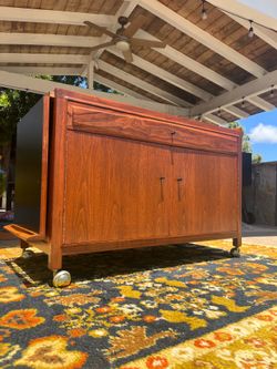 Mid century bar cart