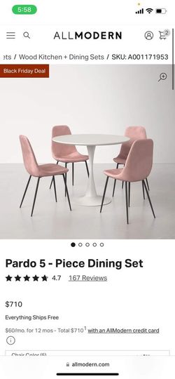 All Modern Dining table with Chairs