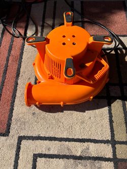 Orange Electric Inflatable Blower Fan