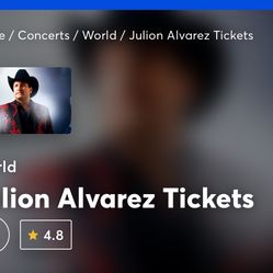 Julion Alvarez Tickets 4/17 -4/18