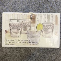 Fifth Avenue Crystal Whiskey Glasses - Set Of 4