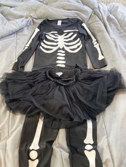 Girls Skeleton Costume