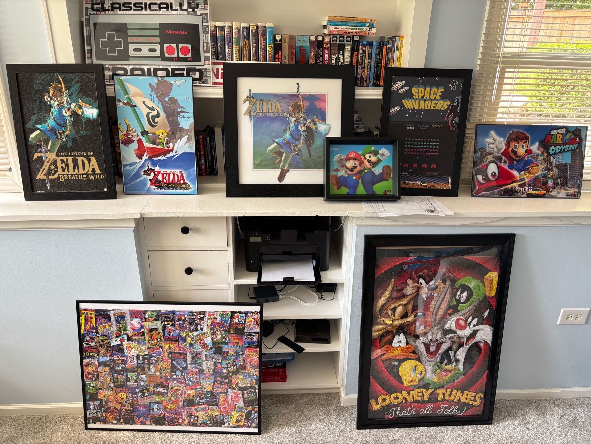 Retro Gamer & Cartoon Art Collection – Zelda, Mario, Looney Tunes