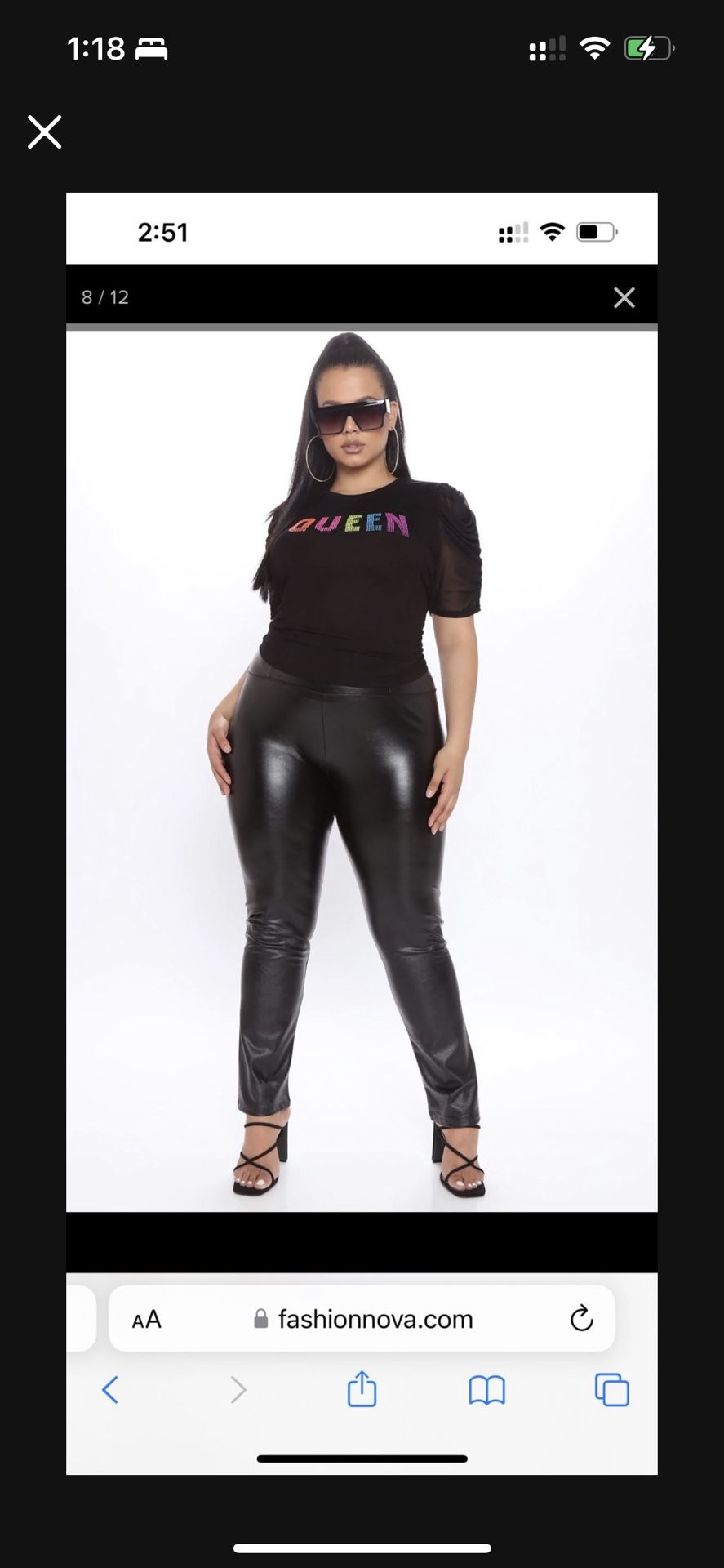 Fashion Nova Leather Pants