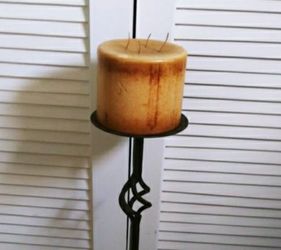 Tall Iron Wrought candle holder