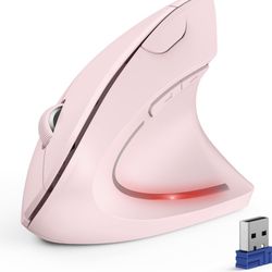 New Pink Ergonomic Mouse