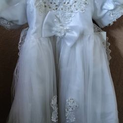 Baptism Dress  Size 5 New