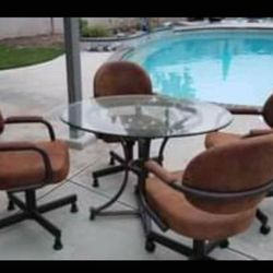 DAYTONA 5 PIECE OUTDOOR/INDOOR DINING SET LIME NEW 