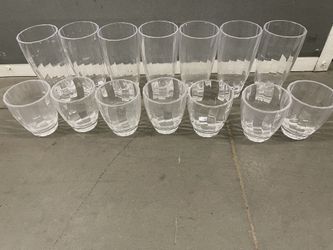 Clear plastic Cup Set