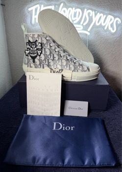 Luxury white high top shoes size 12 men