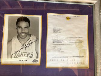 Signed Rick Fox Portait 