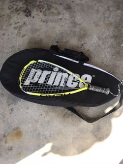 Racquet and storage bag