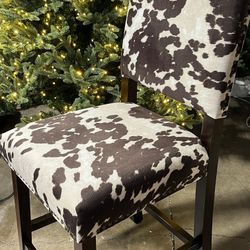 Linon Udder Madness Corey Counter Stool, 19"W x 22.25"D x 38.75"H, Manhattan Stain