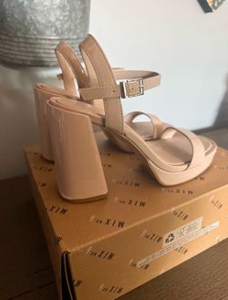 Women’s heels Nude & Silver