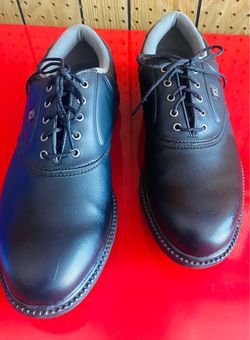 FootJoy Black Leather Golf Shoes - size 10 M