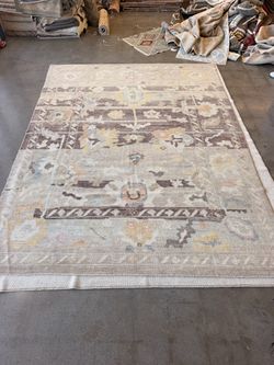 Handmade Turkish Oushak Wool Rug – $2,134