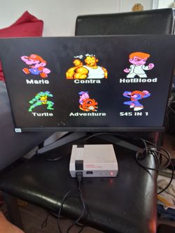 Mini nintendo with games built-in