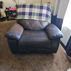 Leather recliner