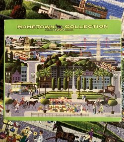 HOMETOWN COLLECTION 1000 Piece JIGSAW PUZZLE San Francisco “Cable Cars” - UNASSEMBLED IN BOX
