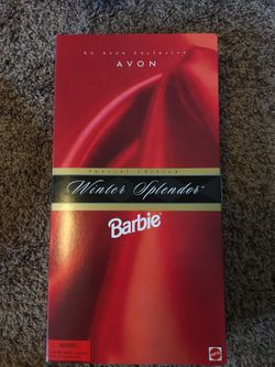 Winter splendor Barbie figurine