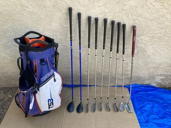 US Kids Golf TS3 54 Tour Series V10 Junior RH Golf Clubs & Bag.
