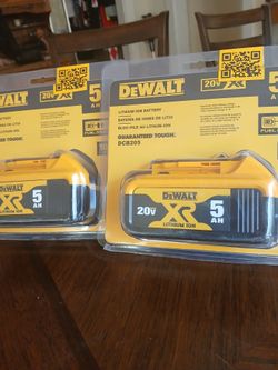 Dewalt 20v Lithium 5 ah