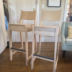 Two IKEA Norraker Bar stools