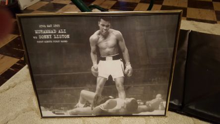 Ali framed picture