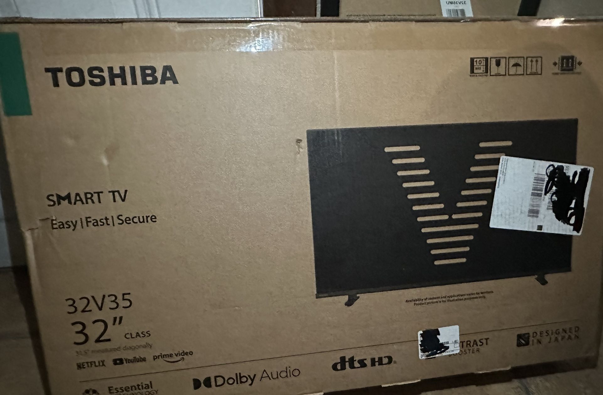 Toshiba 32" Inch Class V35 Series HD 720p Digital Smart VIDAA TV Flat Screen LED