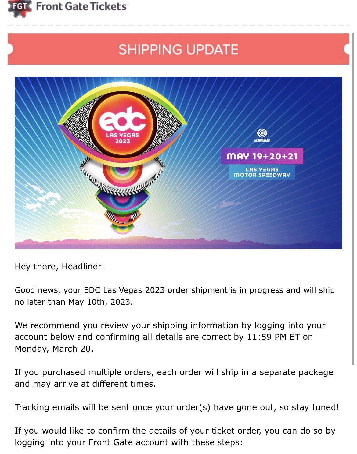 Front gate tickets edc outlet