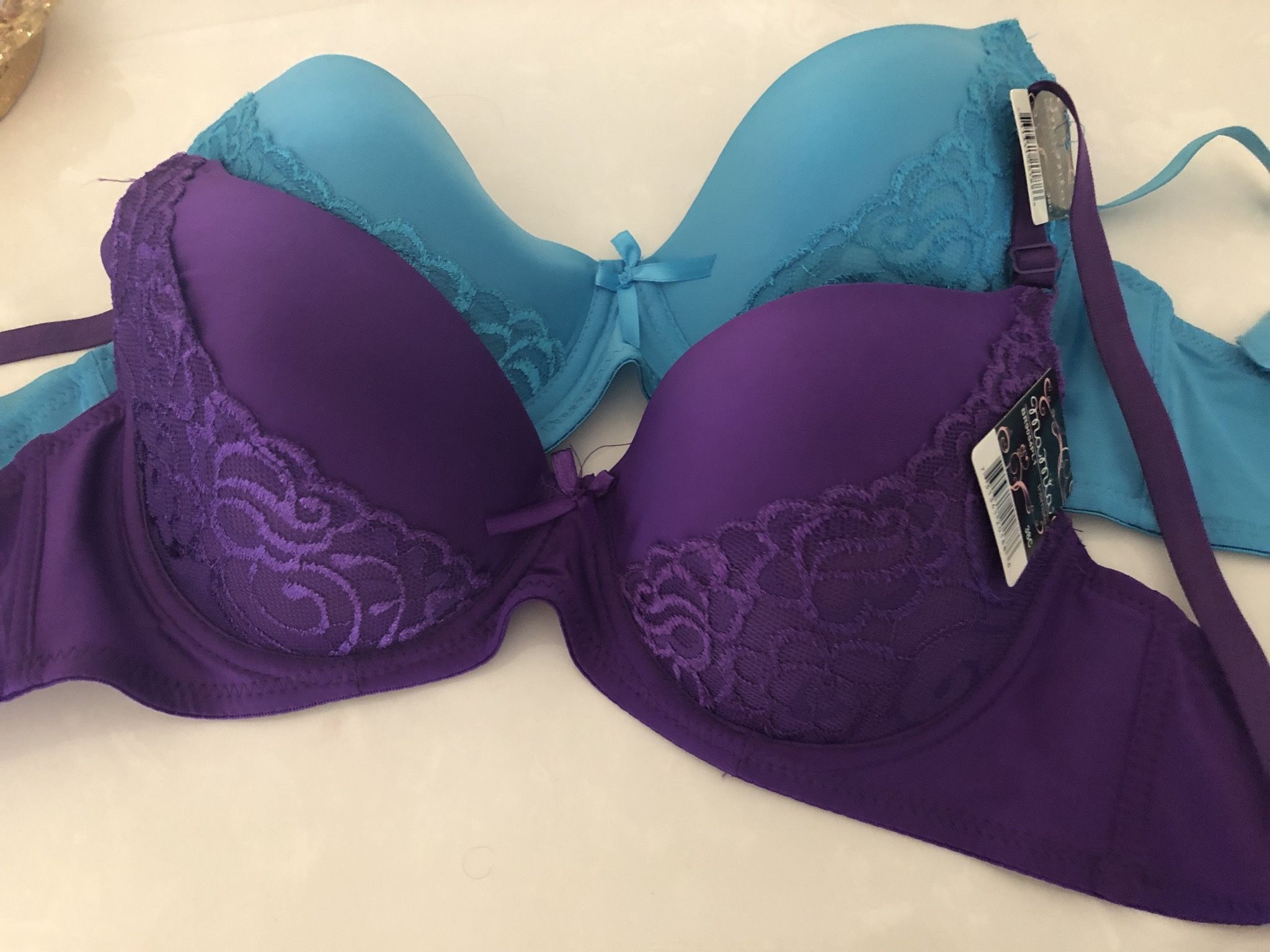 2 Lace Bras Size 38 C