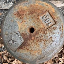 4-100lbs Cast Iron Standard 1inch Weight Plates