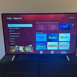 TCL TV 49inch With TV Stand 