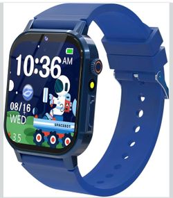 Kids Smart Watch Boys Age 3-12, Smart Watch for Kids with 32 Games HD Touch Screen Camera Video Alarm Music Audiobooks Pedometer Flashlight 12/24 hr T