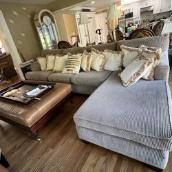 Marge Carson Sectional With Pillows