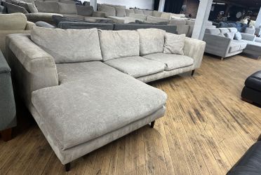 Delivery available sectional couch and chaise