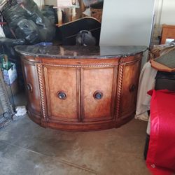 Hand Carved Tiger Wood Buffet Table 70x39