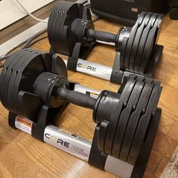 Core Home Fitness Adjustable Dumbbells - Pair