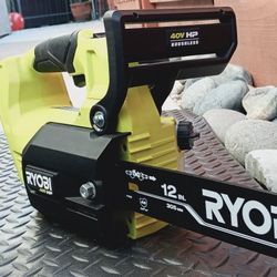 40V. +HP/ Brushless Ryobi 12" Chainsaw