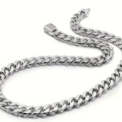 925 Silver 10mm Cuban Link Chain 22 Inches