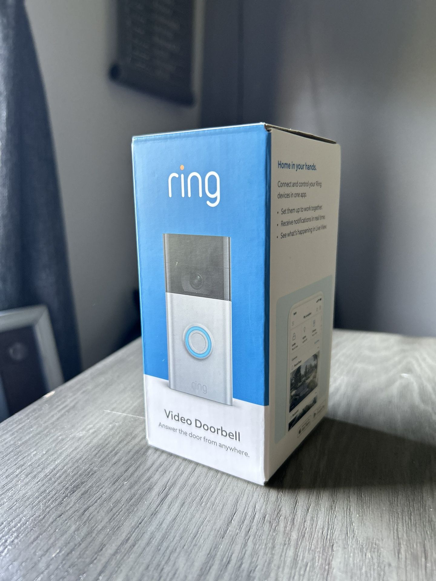Ring Video Doorbell - 1080p HD video - Satin Nickel