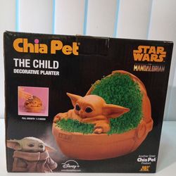 Chia pet, Star Wars, the mandalorian , the child,decorative planter. Cash only