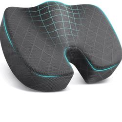 TushGuard Seat Cushion - Memory Foam Cushion for Office Chair, Car Seat, Airplane, Bleacher 

