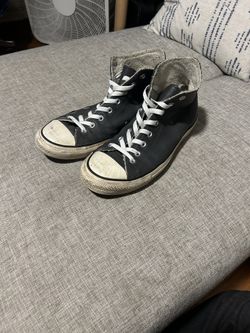 Custom Leather+Wool Converse • Men’s Size 11.5